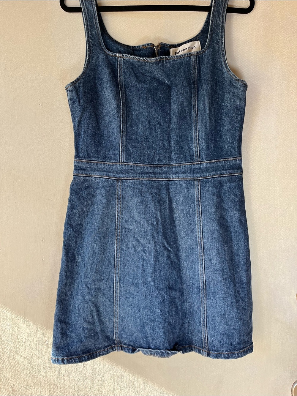 Reformation Denim Mini Dress Size 10